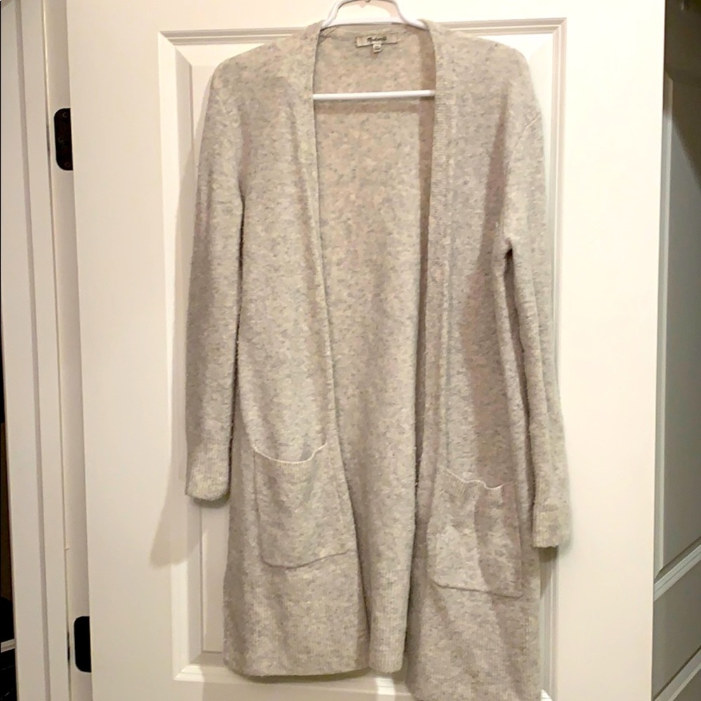 Madewell grey cardigan